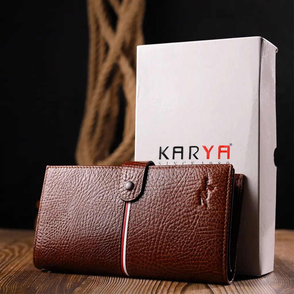 Клатч кожаный мужской KARYA 19,5х10,3х3 см acs0023977 - фото 10