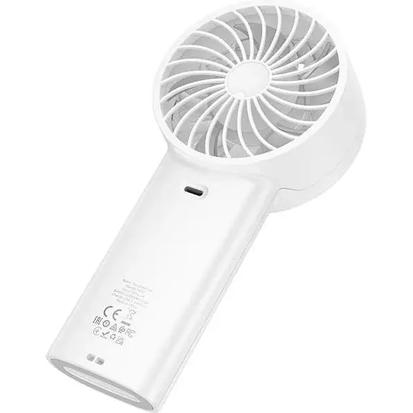 Вентилятор портативний Hoco HX62 Endless handheld fan white - фото 3
