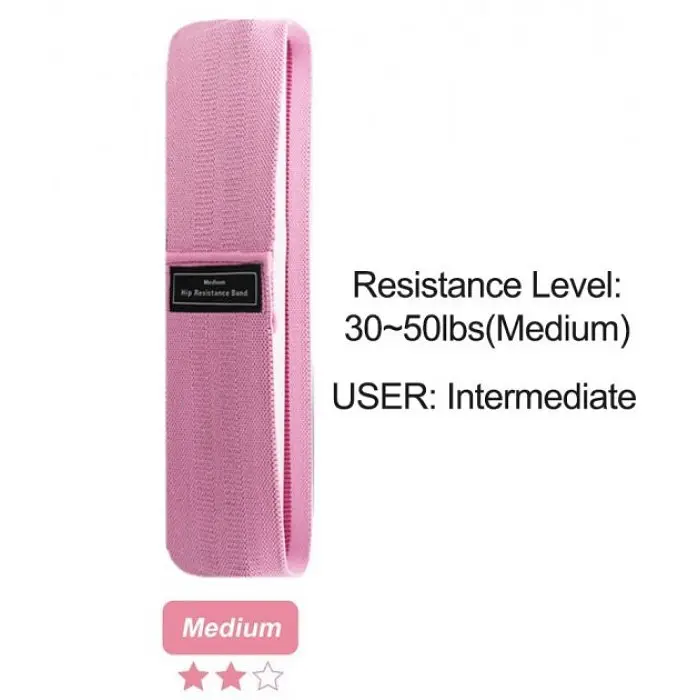 Набор фитнес резинок тканевых Way4You 3 шт Light, Medium, Pro - фото 4
