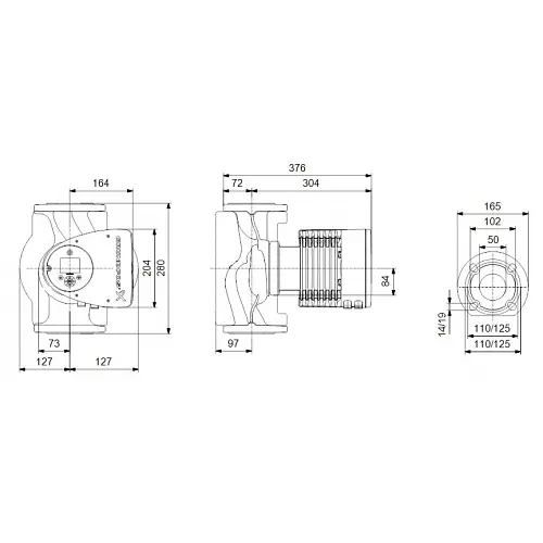 Циркуляційний насос Grundfos Magna3 50-150 F 280 (97924285) - фото 2