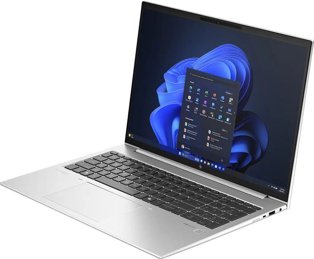 Ноутбук HP EliteBook 860-G11 16' WUXGA IPS AG, Intel U7-155U, 16GB, F1024GB, UMA, Win11P, сріблястий (9G0C3ET) - фото 4
