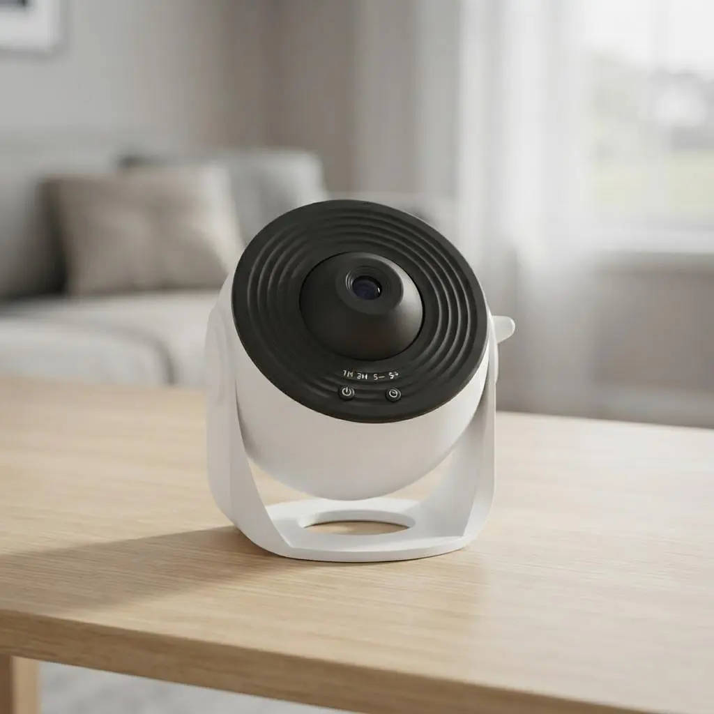 Дитячий нічник проектор зоряного неба + 12 картриджів Galaxy Projector мережевий світильник нічний для дітей спальні з проекцією планетарій для спальні нічник зоряне небо дитячий Білий - фото 2