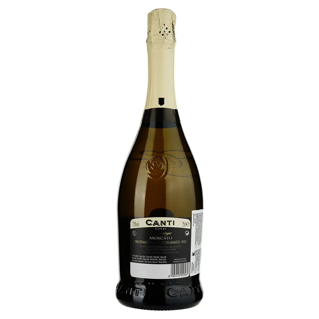Вино ігристе Canti Moscato Spumante, біле, солодке, 7,5%, 0,75 л (32289) - фото 2