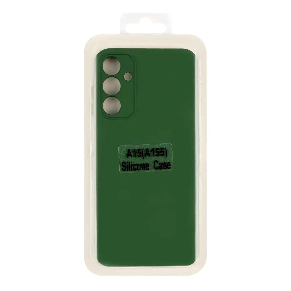 Чохол Silicone Cover з рамкою камери A Samsung Galaxy A15 A155 Dark Green (34774_3342908) - фото 2