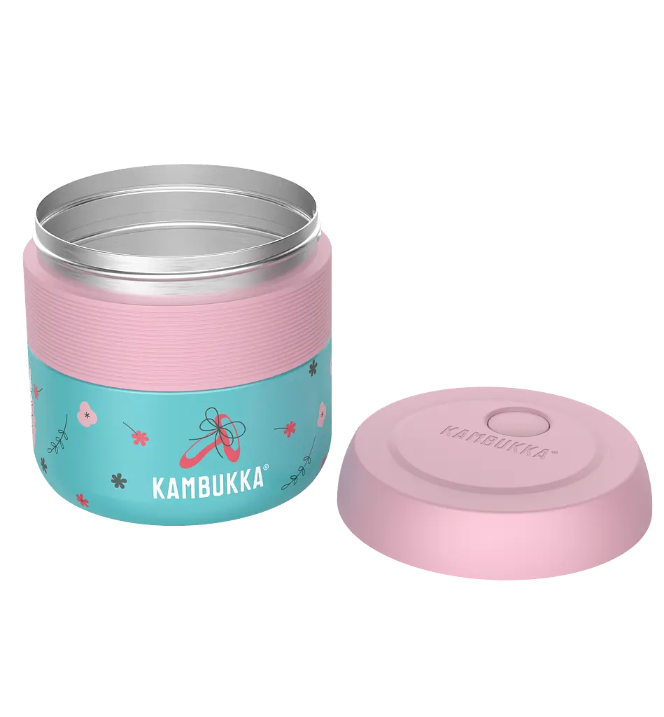 Термоконтейнер для їжі Kambukka Bora Prima Ballerina, 400 мл, бірюзовий з рожевим (11-06002) - фото 3