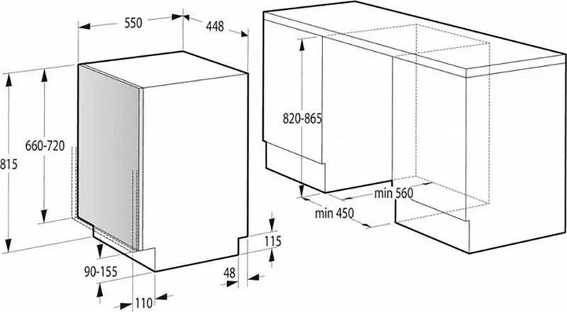 Посудомоечная машина Gorenje встраиваемая GV520E15 - фото 4