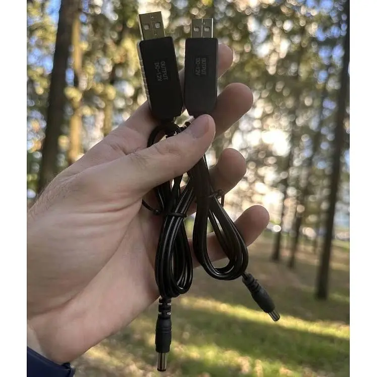 Кабель для Wi-Fi роутера USB-DC 12V с преобразователем для питания от повербанка - фото 10
