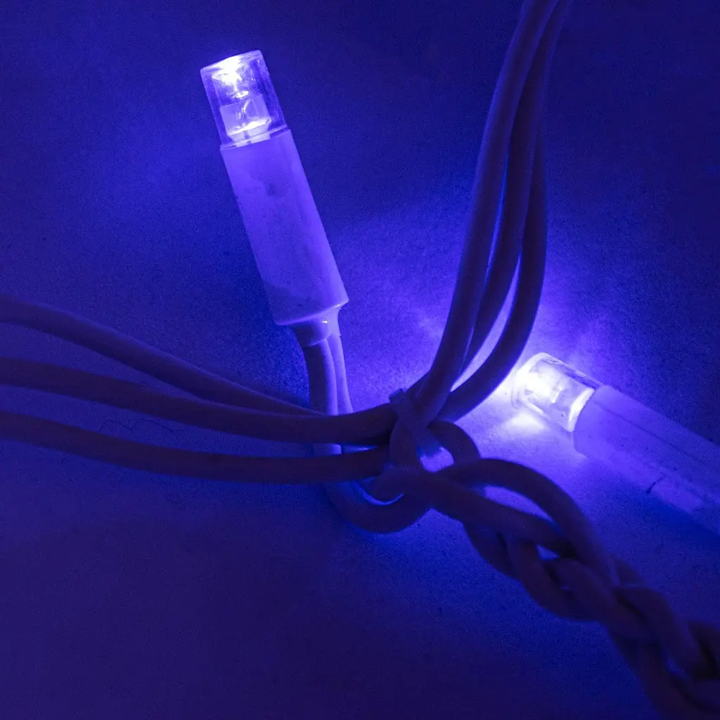 Вулична гірлянда бахрома 5.2х0.5м Xmas 120 Short curtain-B-1 115 LED, Синя лед гірлянда зовнішня (ST) - фото 3