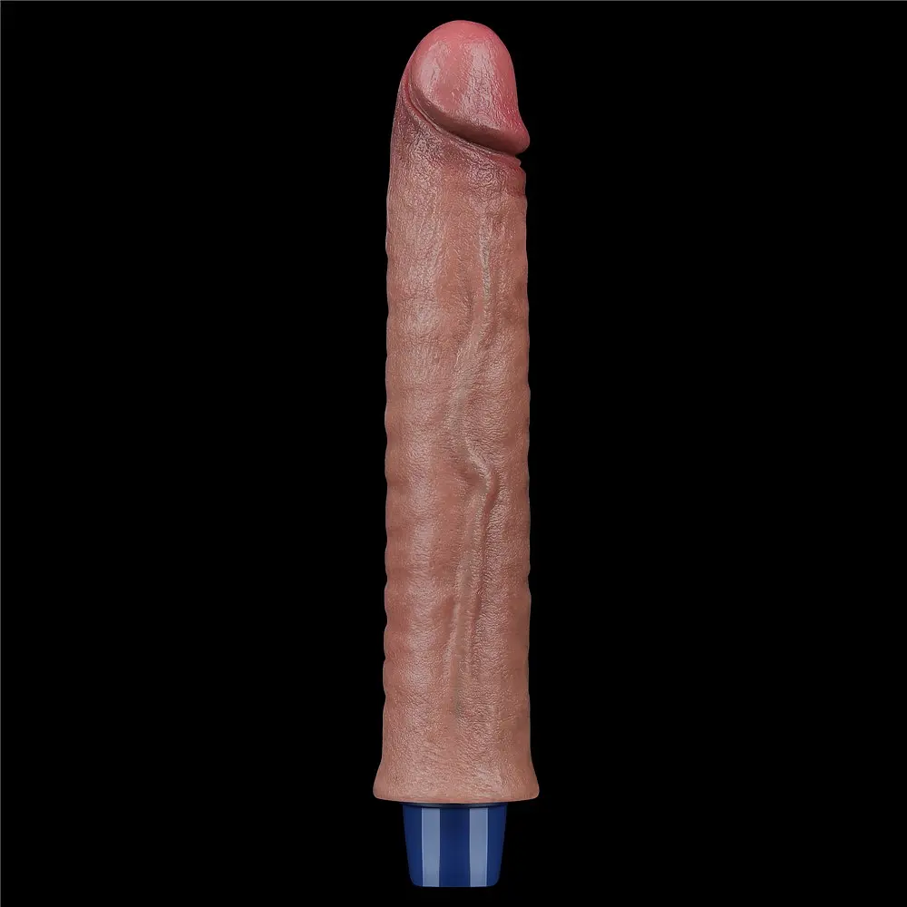 Реалістичний вібратор Lovetoy Real Softee 24.5 см коричневий - фото 5