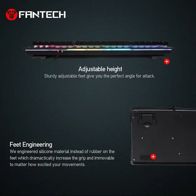 Ігрова клавіатура Fantech Soldier K612 з механічними перемикачами та RGB підсвічуванням (23826-01_829) - фото 6