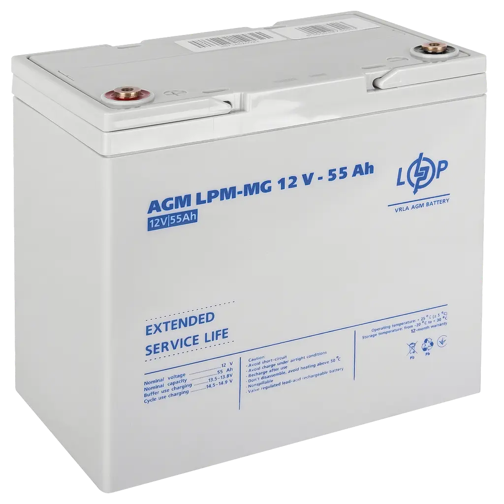 Акумулятор мультигелевий LPM-MG 12V - 55 Ah - фото 2
