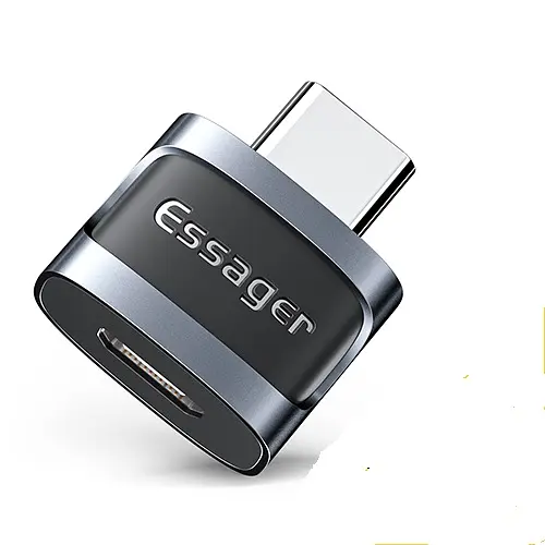 Адаптер Essager Type-C на Micro USB 2.0 Blue
