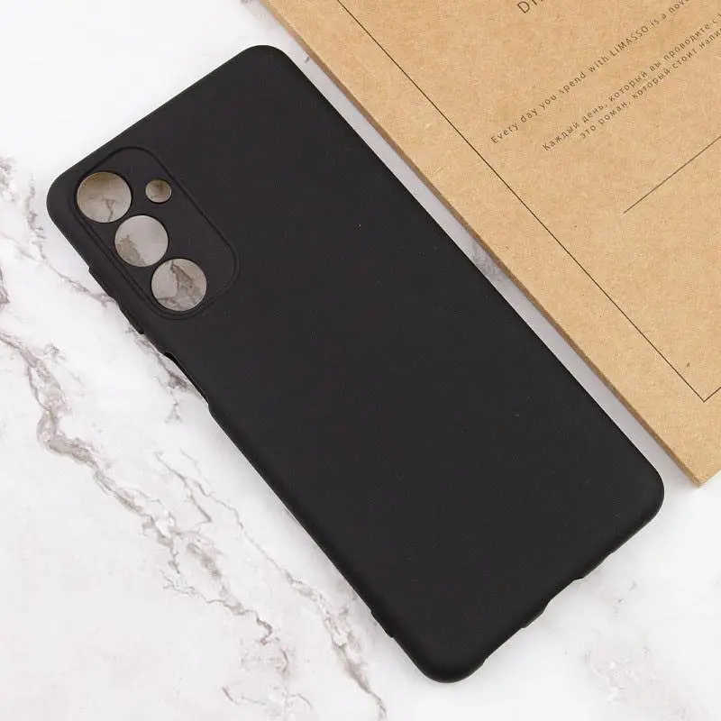 Чохол TPU GETMAN Liquid Silk Full Camera для Samsung Galaxy A15 4G/5G / M15 5G Чорний / Black - фото 4