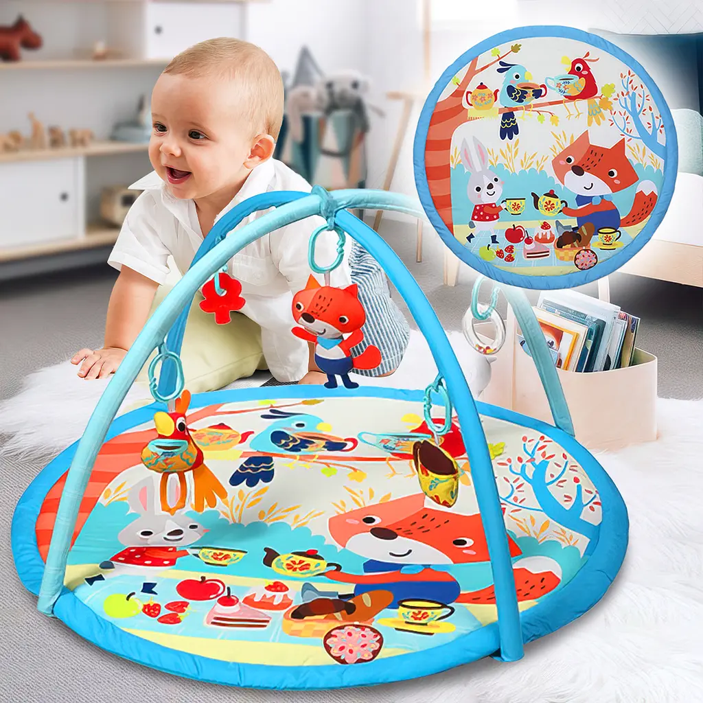 Дитячий килимок BabyOno Лісові друзі розвивальний 90x52 см (2136278136) - фото 6