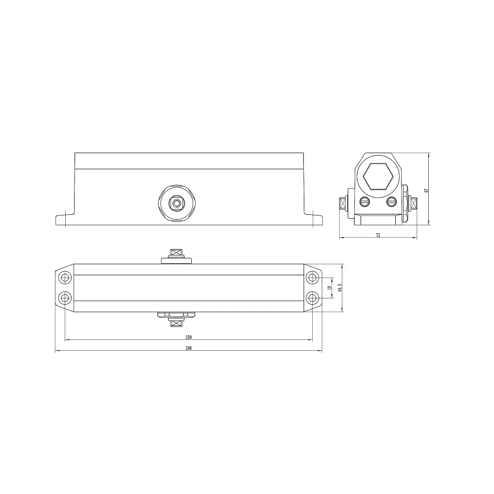 Дверний доводчик Dortec DT-536 Silver (63-00007) - фото 4