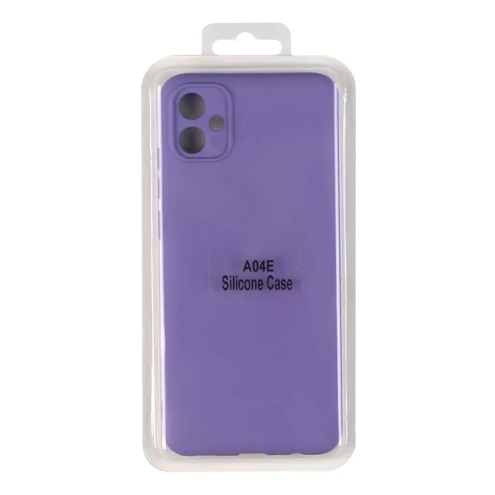 Чохол Silicone Cover з рамкою камери Samsung Galaxy A04e Elegant Purple - фото 2