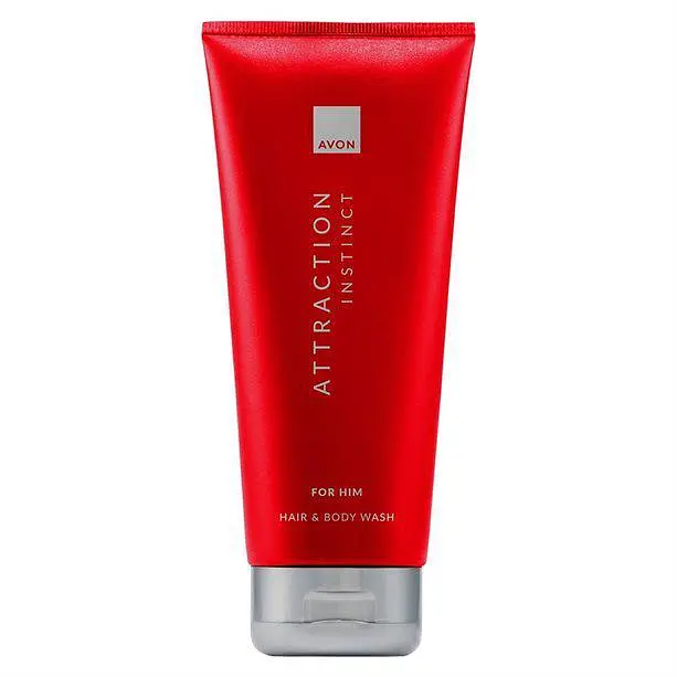 Шампунь-гель для душу для чоловіків Avon Attraction Instinct, 200 мл (494693393)