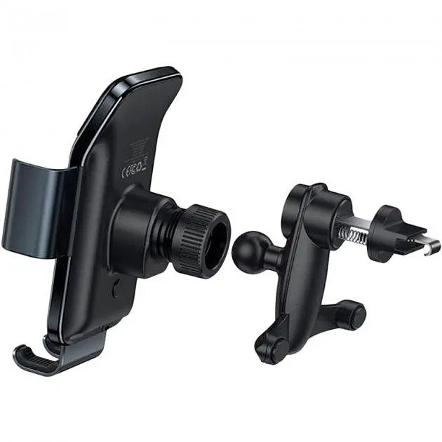 Автомобільний тримач холдер Baseus Smart Solar Power Wireless Car Mount Electric Holder SUZG000001 Black - фото 6