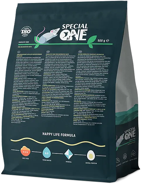 Корм Special One для декоративних щурів 500 г (PR242119) - фото 2