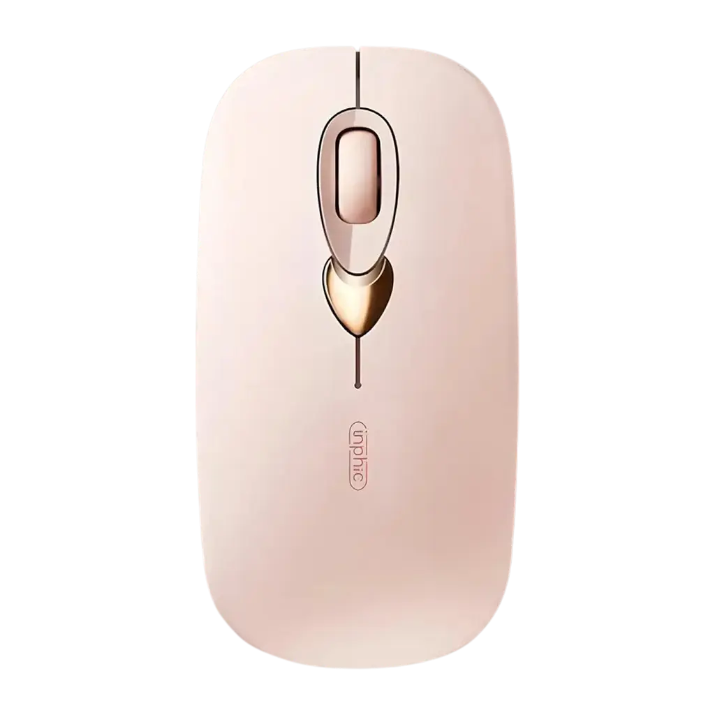 Мышь беспроводная INPHIC Q8 Ultra-thin Pink - фото 3