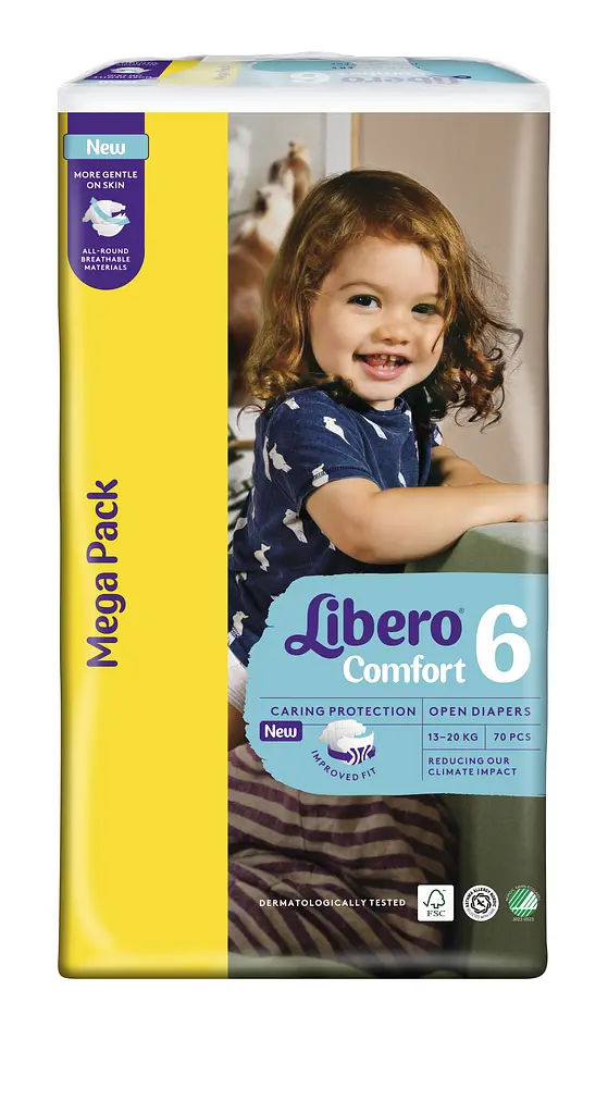 Підгузки Libero Comfort 6 (13-20 кг), 70 шт. - фото 2
