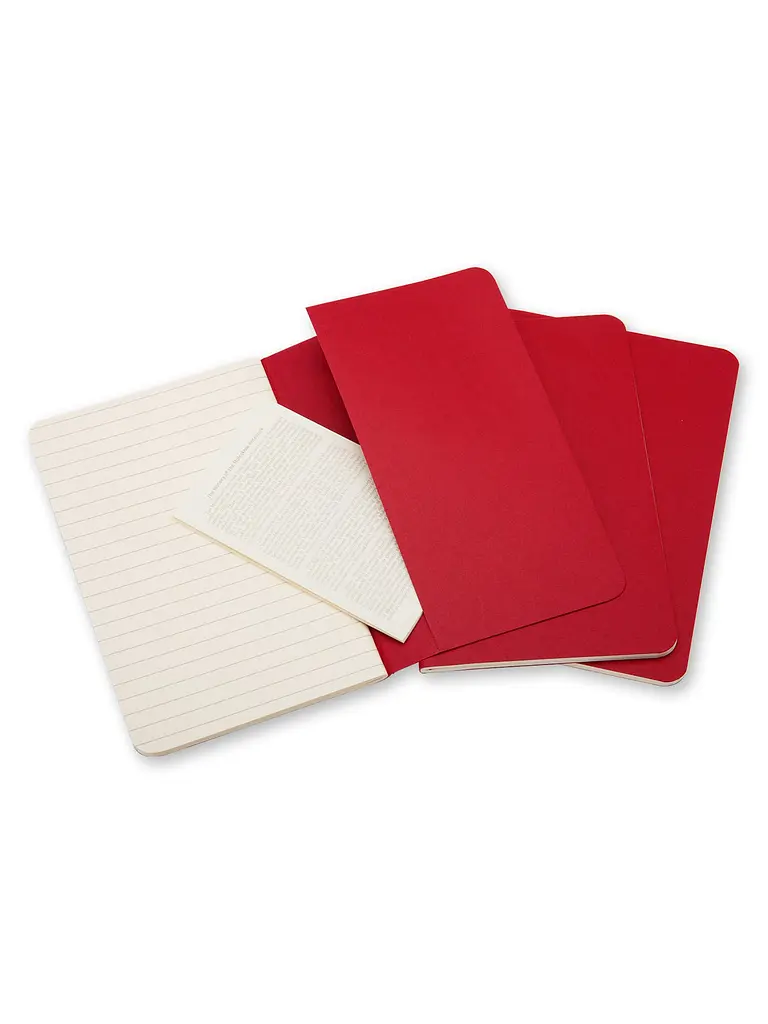 Записник Moleskine Cahier середній, Лінійка Бордо (CH116) - фото 4