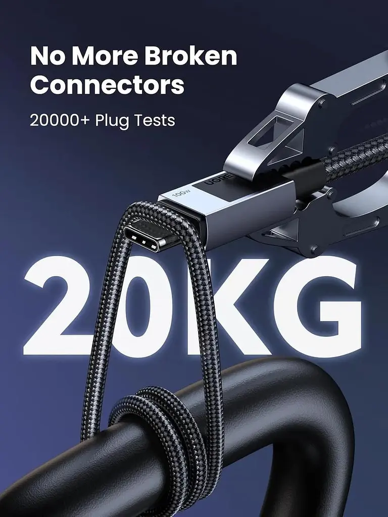Кабель UGREEN 35985 USB-C TO USB-C Cable 100W PD Fast Charging Cable 0.5m for iPhone 15/Plus/Pro/Pro Max - фото 8