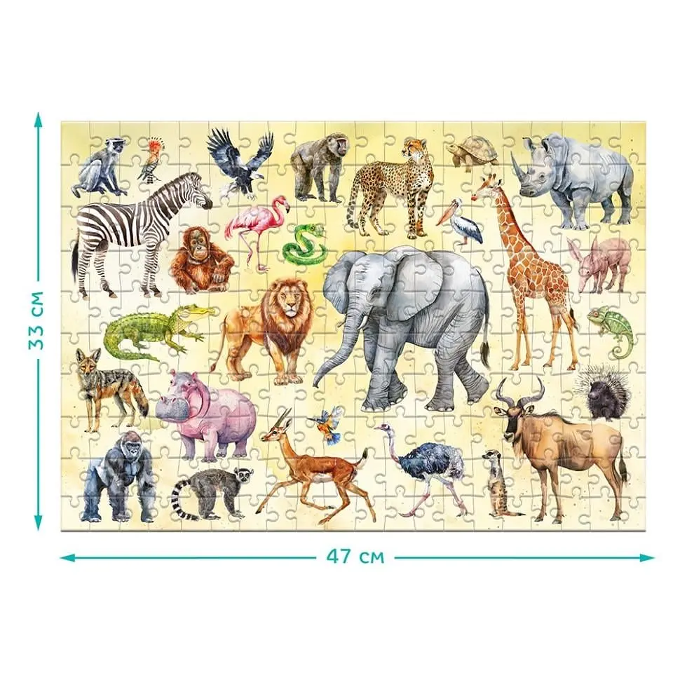 Пазл дитячий DoDo Toys Тварини Сафарі 200 ел. Білий (IP-177-P-1235) - фото 5