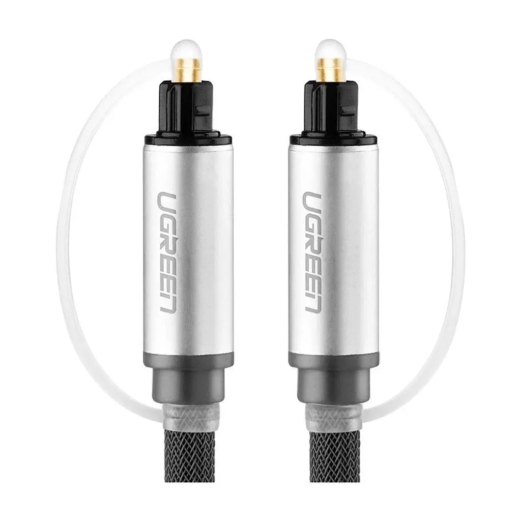 Кабель мультимедійний Optical Toslink 1.5m AV108 black Ugreen (10542) - фото 2