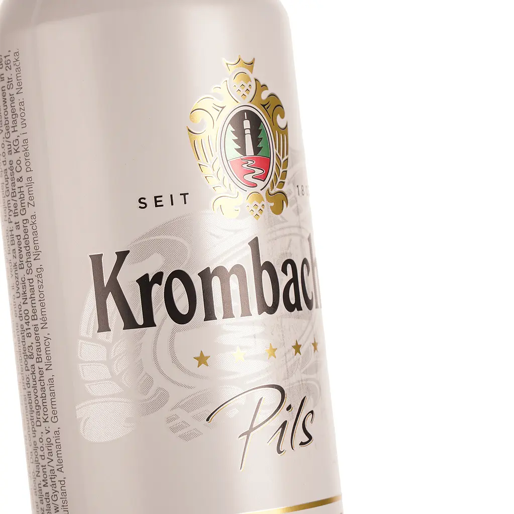Пиво Krombacher Pils, світле, фільтроване, з/б, 4,8%, 0,5 л - фото 4