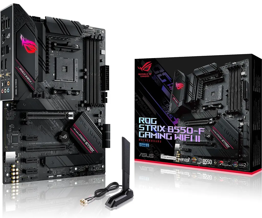 Материнська плата ASUS ROG STRIX B550-F GAMING WIFI II (ROG STRIX B550-F GAMING WIFI II) (Socket AM4, AMD B550, ATX) - фото 2