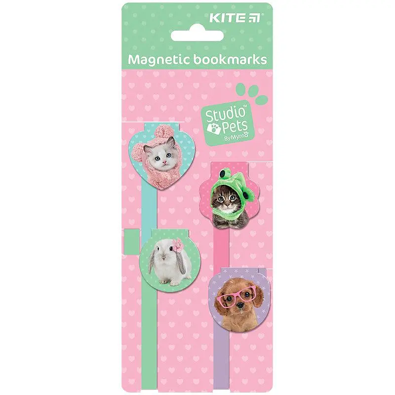 Магнітна закладка-лясе, 4 шт в наборі Studio Pets SP24-497 Kite
