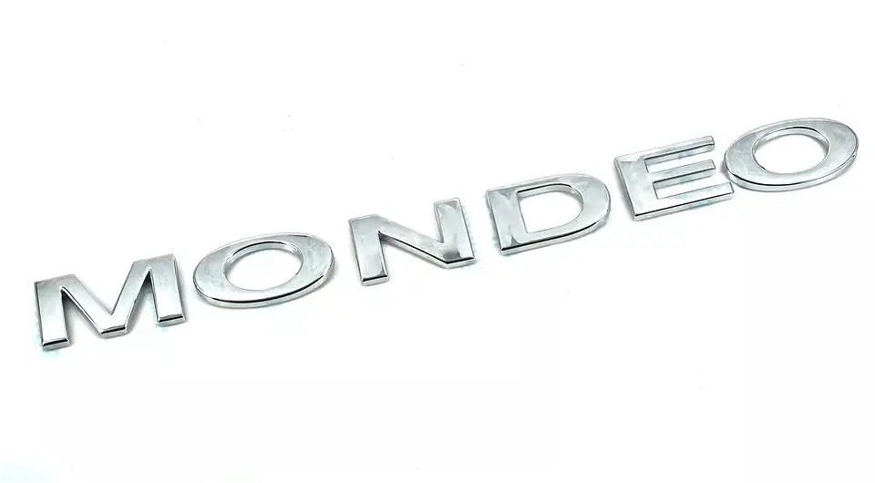 Емблема напис Mondeo для Ford (2000-2014р) Хром 195х17 мм (на скотчі) 1S7142528AA - фото 2