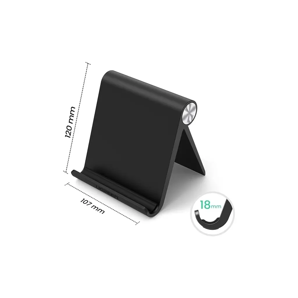 Підставка до планшета та телефона LP115 Multi-Angle Adjustable Portable Stand for iPad Black Ugreen (50748) - фото 5