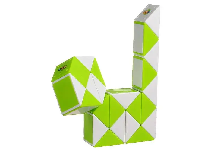 Змійка Рубіка біло-зелена в коробці (Smart Cube Snake White and Green in box) (SCT404) - фото 5