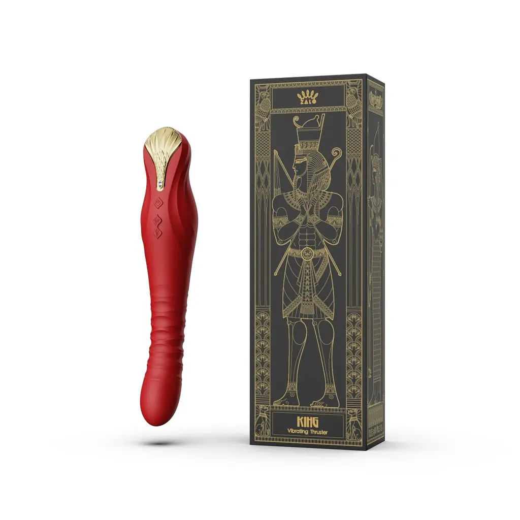 Смартвібратор-пульсатор Zalo - King Wine Red Zalo SO6656 93153