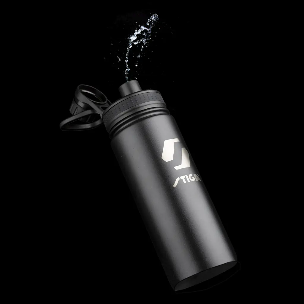 Пляшка для води Stiga Water Bottle Steel Black, 550ml (2905-0101-55) - фото 3