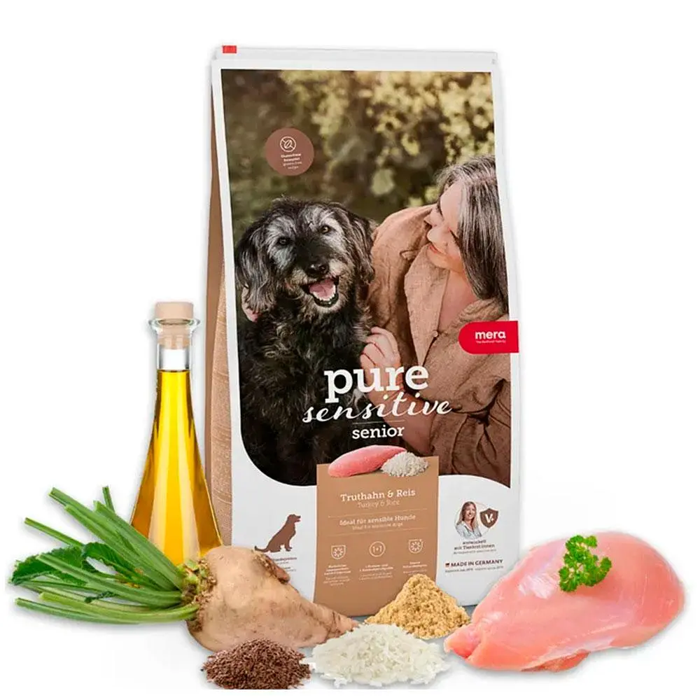 Сухий корм для собак похилого віку Mera ps Senior Truthan&Reis з індичкою та рисом 1 кг