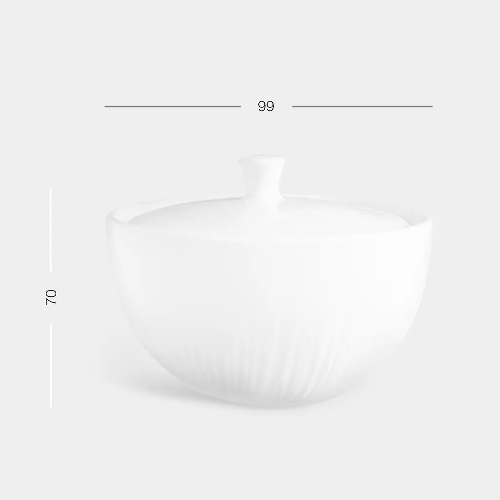 Цукорниця МВМ My Home Промінь 200 мл біла (KP-113 S WHITE) - фото 3