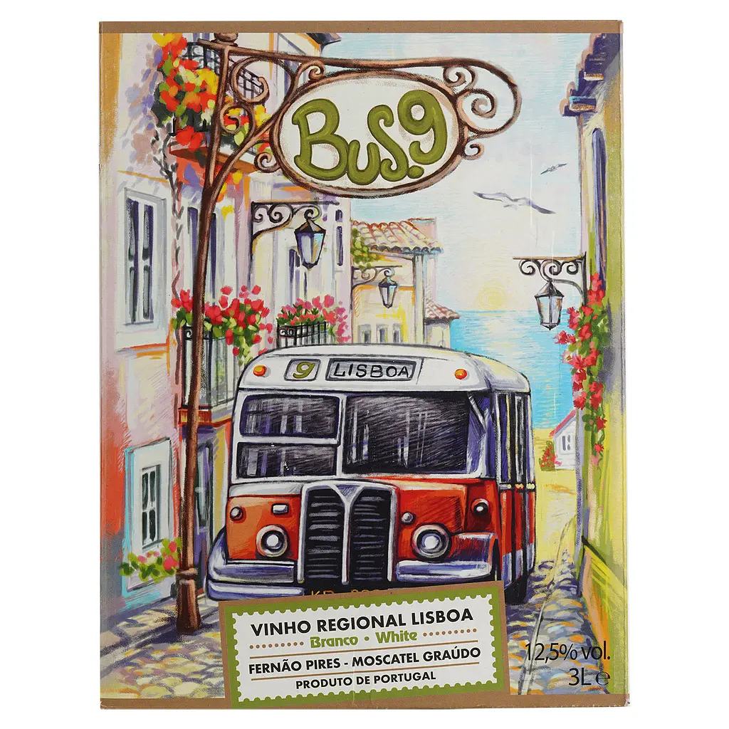 Вино Bus.9 Vinho Regional Lisboa Fernao Pires-Moscatel Graudo, белое, сухое, 3 л - фото 5