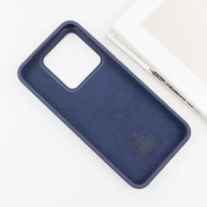 Чехол Silicone Cover Lakshmi (AAA) для Xiaomi 13T / 13T Pro Темно-синий / Midnight blue - фото 4