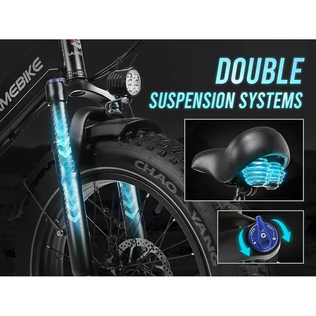 Электровелосипед Samebike LOTDM200-II Gray [143777] - фото 8