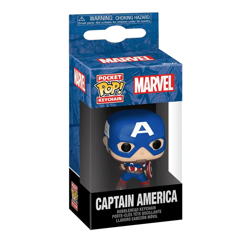 Коллекционная фигурка брелок Funko Pop Марвел Капитан Америка Marvel Captain America 4 см M CA K1419 - фото 3