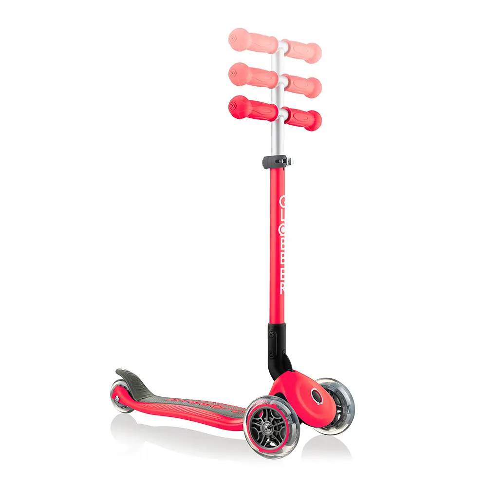 Самокат Globber Primo Foldable Lights LED червоний (432-102-2) - фото 2