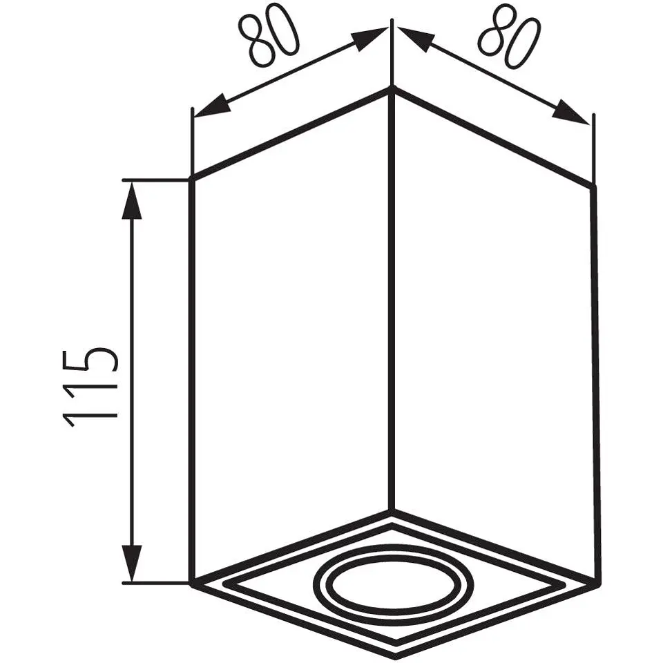 Cвітильник стельовий Kanlux Gord XS DLP-50-W (25477) - фото 3