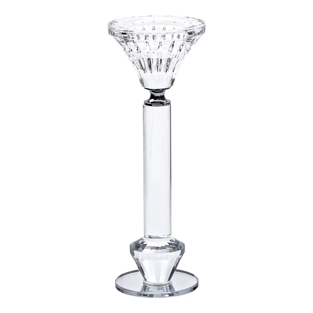 Підсвічник скляний Crystal lotus декоративний 19.5 см Yiwu HP-4-11M - фото 3