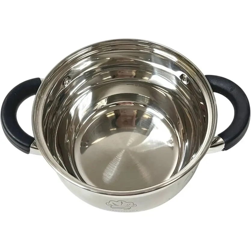 Набір каструль із нержавіючої сталі XPRO GF-2044 з термостійкими кришками (40373-GF-2044_1294) - фото 3