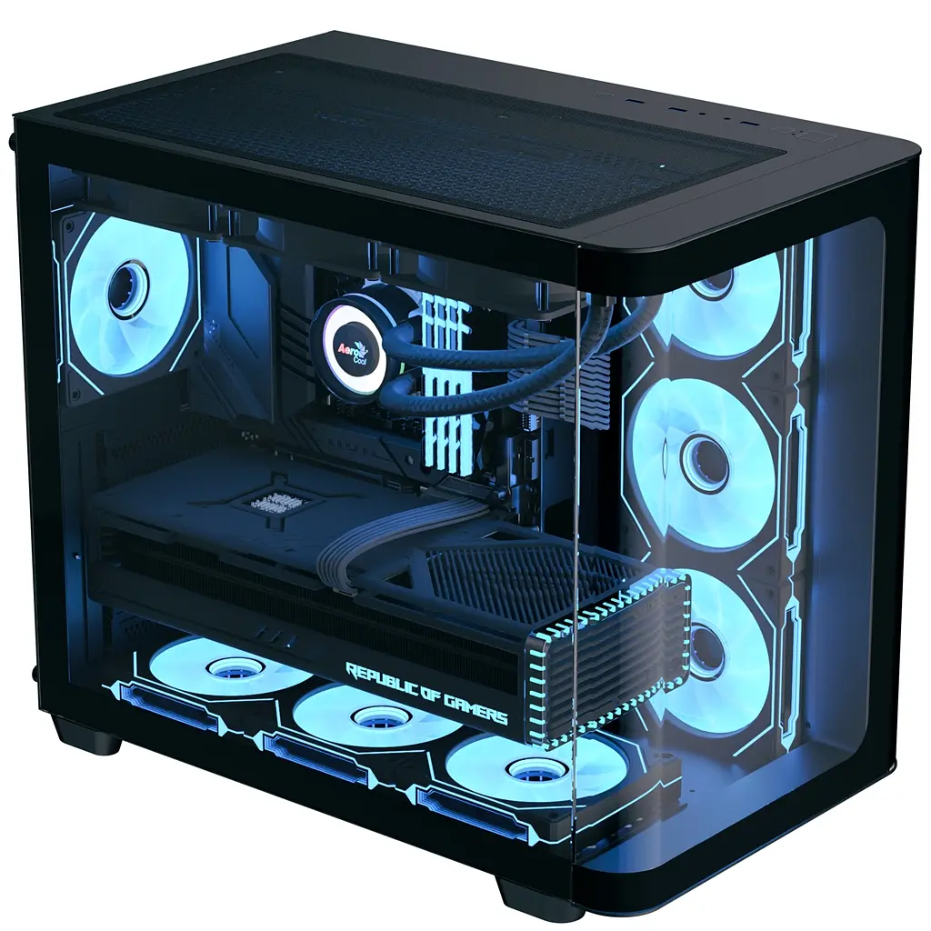 Корпус AeroCool P500C-G-BK-v1 (ACCM-PN01043.11) Black без БЖ - фото 5