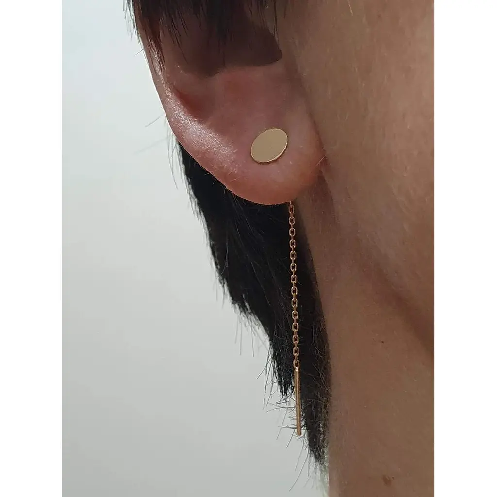 Золоті сережки-протяжки Favoritum. 210100 - фото 2