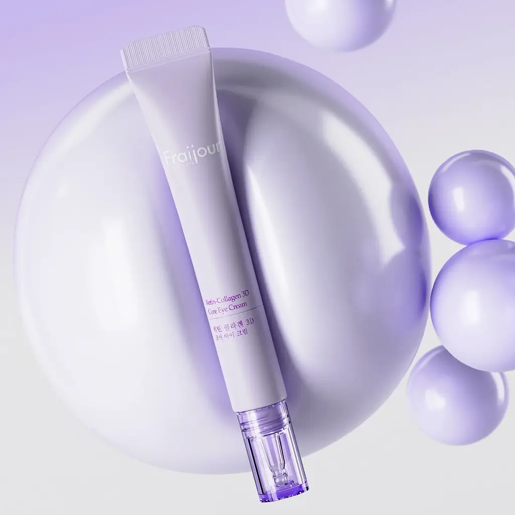 Омолаживающий крем для области вокруг глаз с коллагеном и ретинолом Retin-Collagen 3D Core Eye Cream Fraijour 15 мл - фото 2
